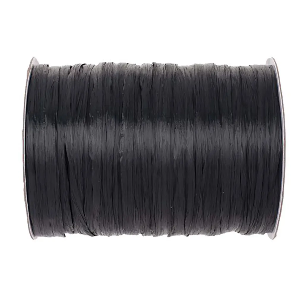 Raffia Matt 100m, Black