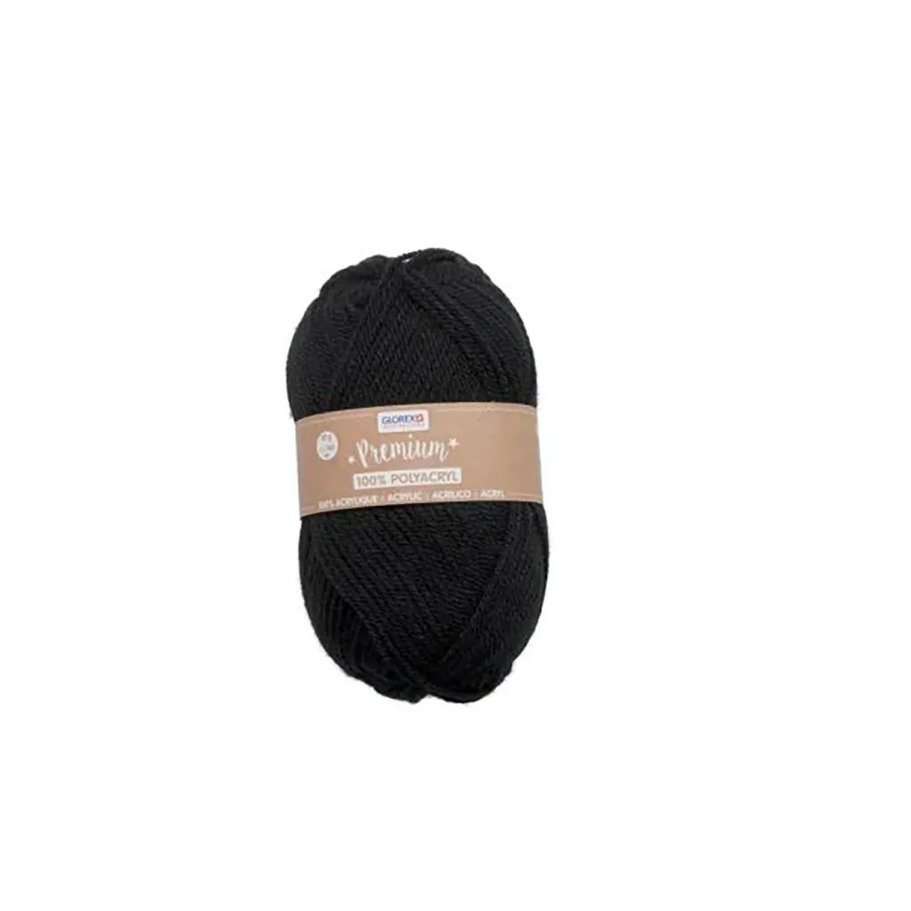Premium 100% Acrylic 50G, Black