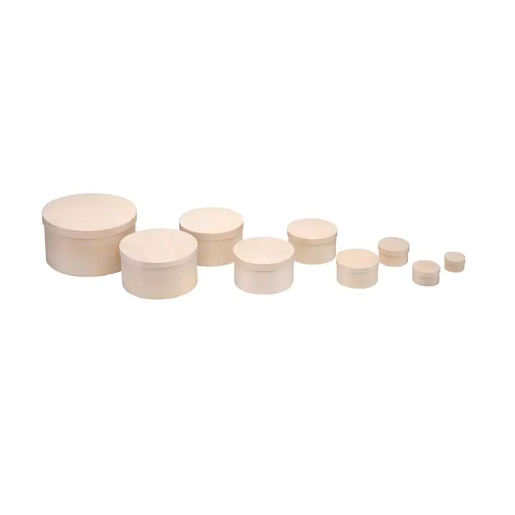 Wooden Box Round 155mm H:80mm