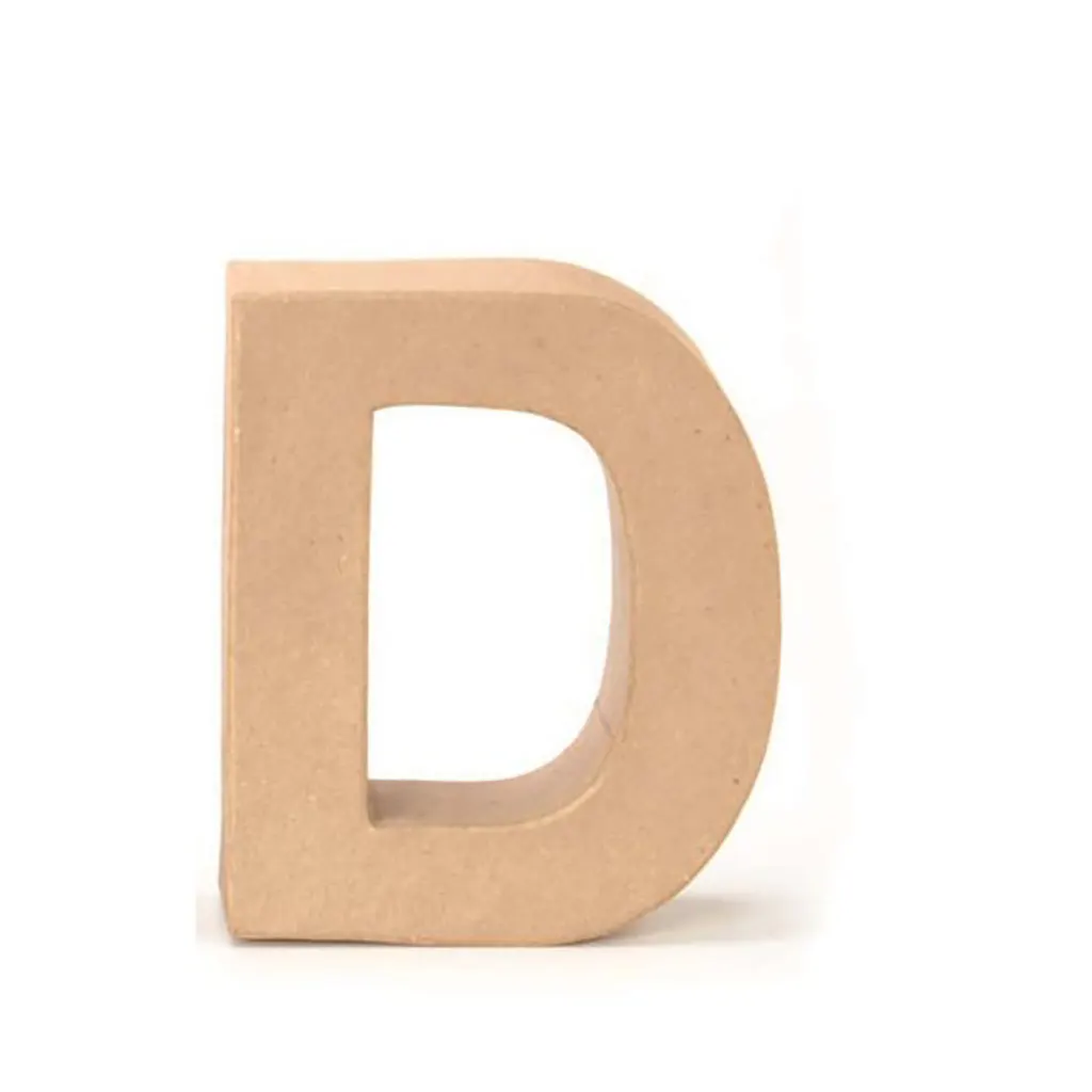 Cardboard Letter D 17.5X5.5cm