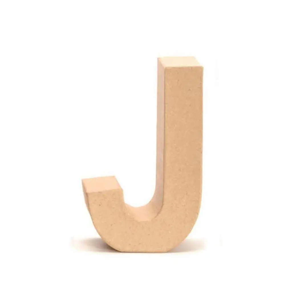 Cardboard Letter J 17.5X5.5cm