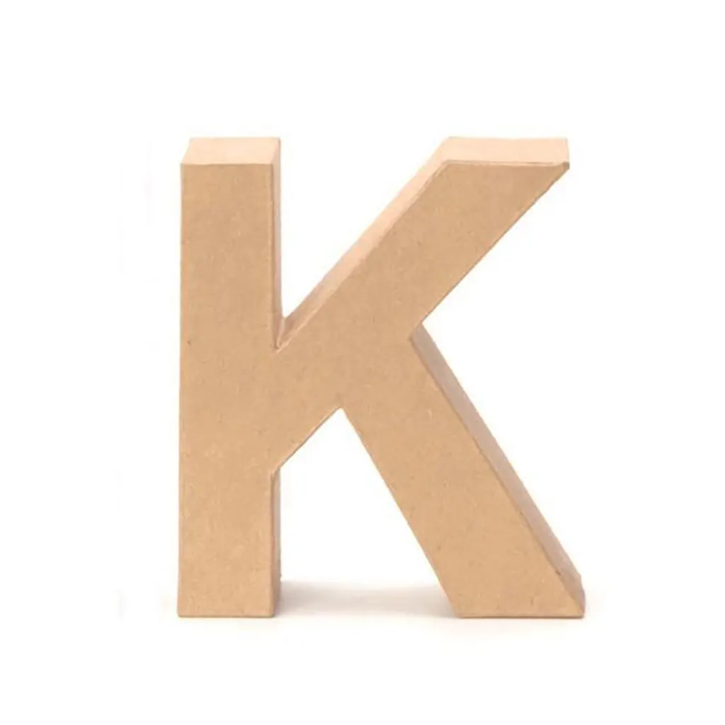 Cardboard Letter K 17.5X5.5cm