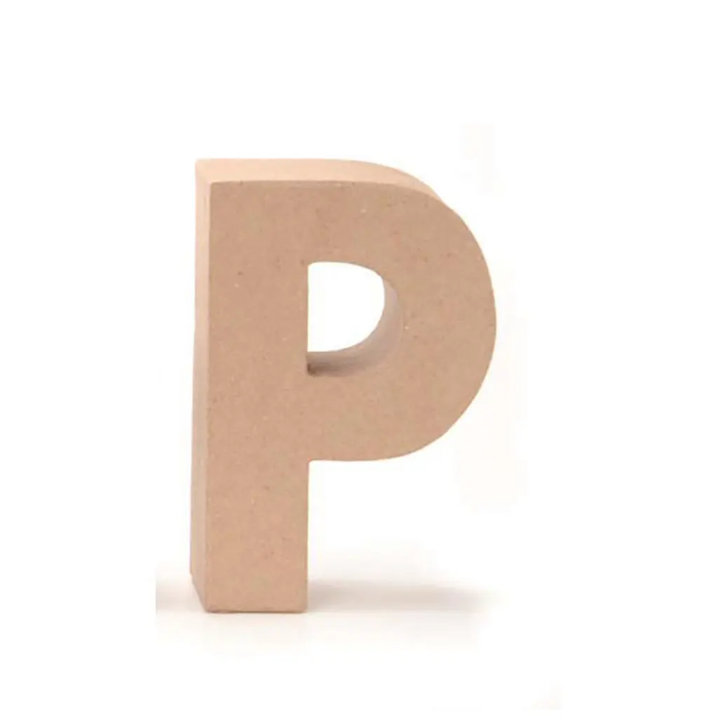 Cardboard Letter P 17.5X5.5cm
