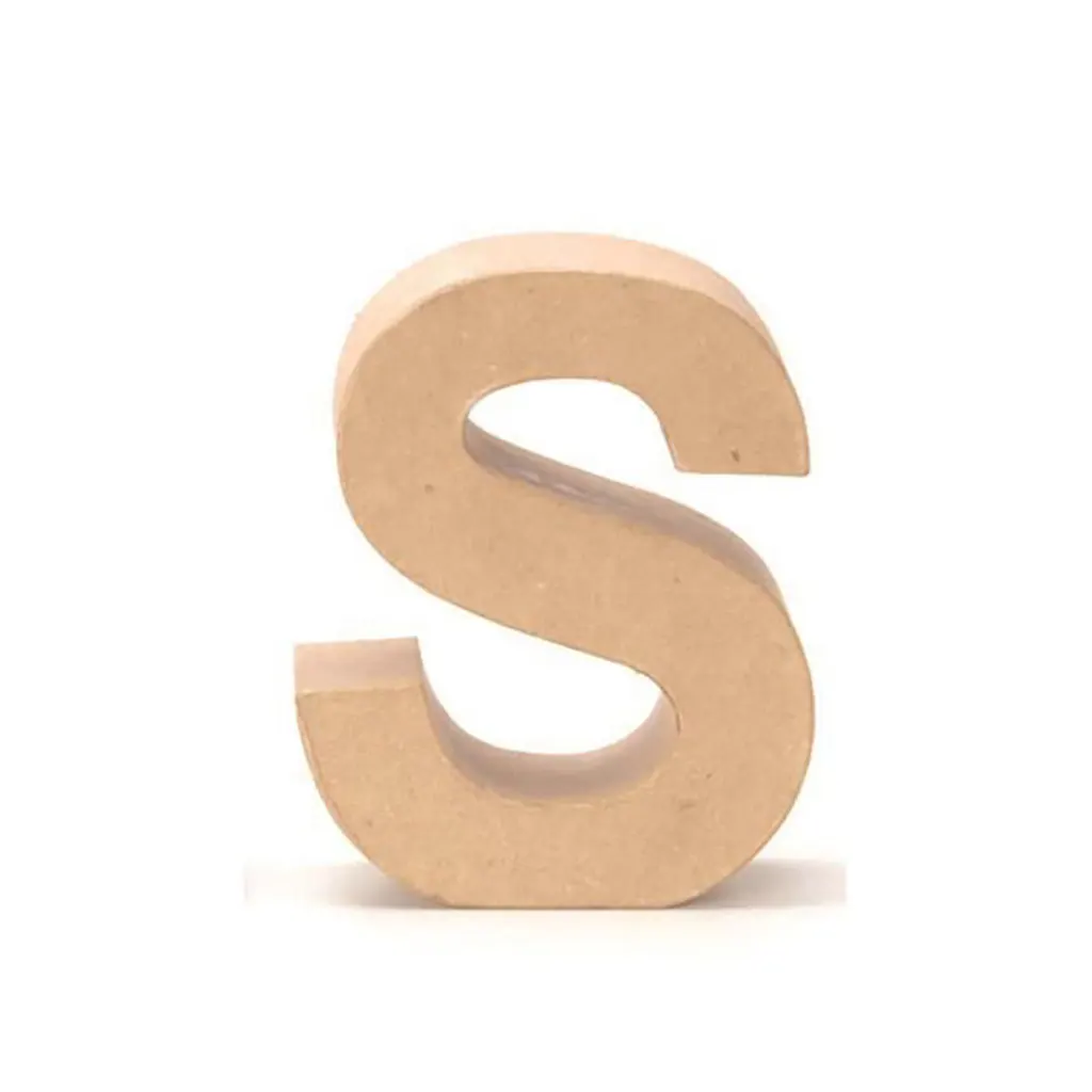 Cardboard Letter S 17.5X5.5cm