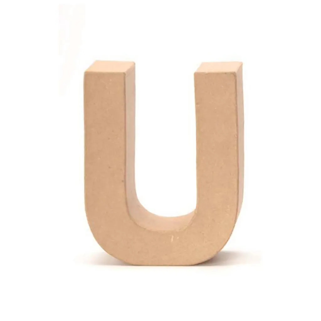 Cardboard Letter U 17.5X5.5cm