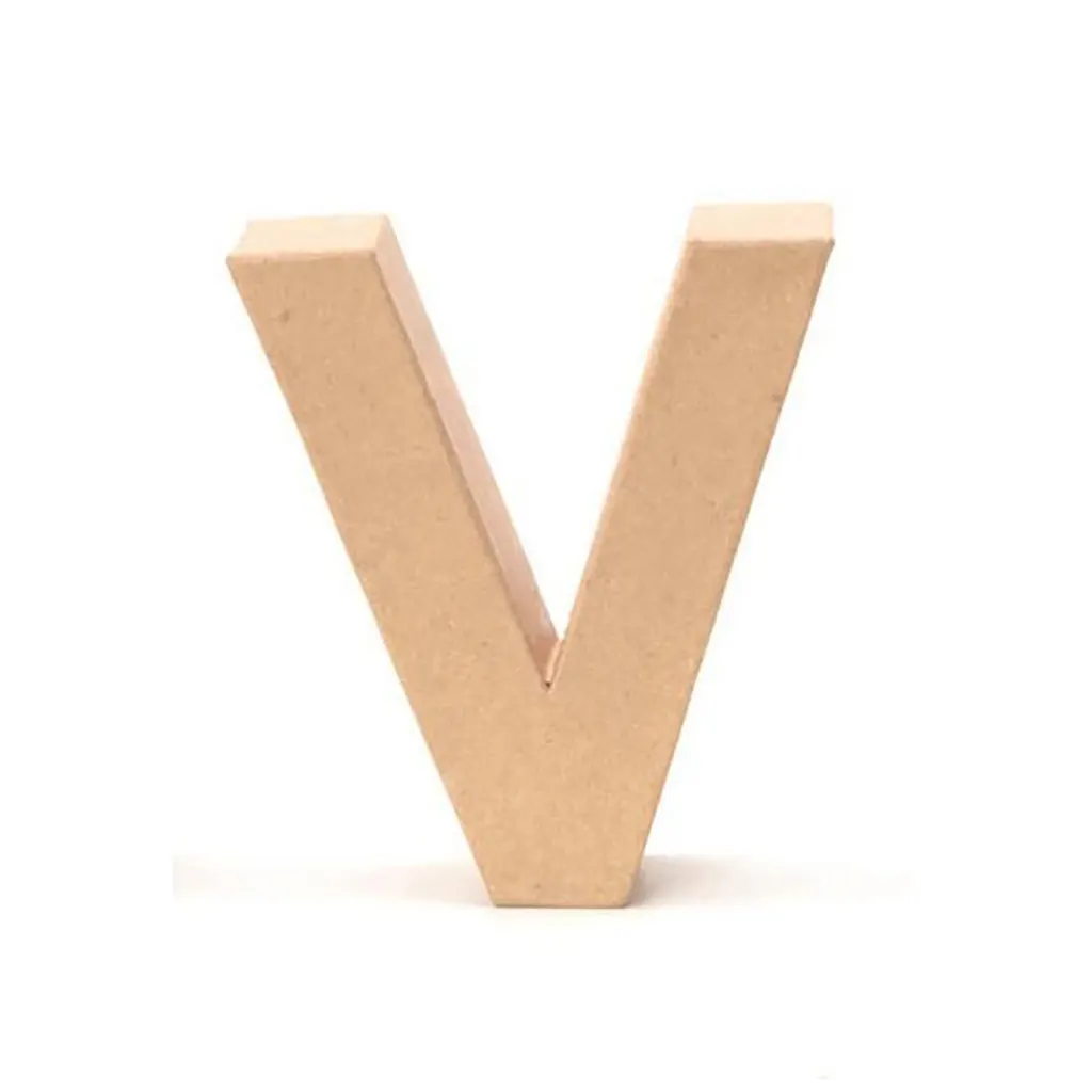 Cardboard Letter V 17.5X5.5cm
