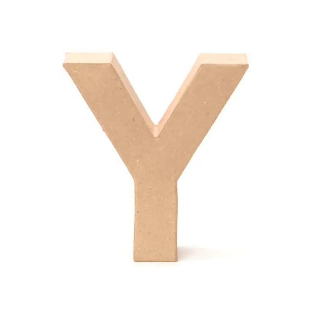 Cardboard Letter Y 17.5X5.5cm