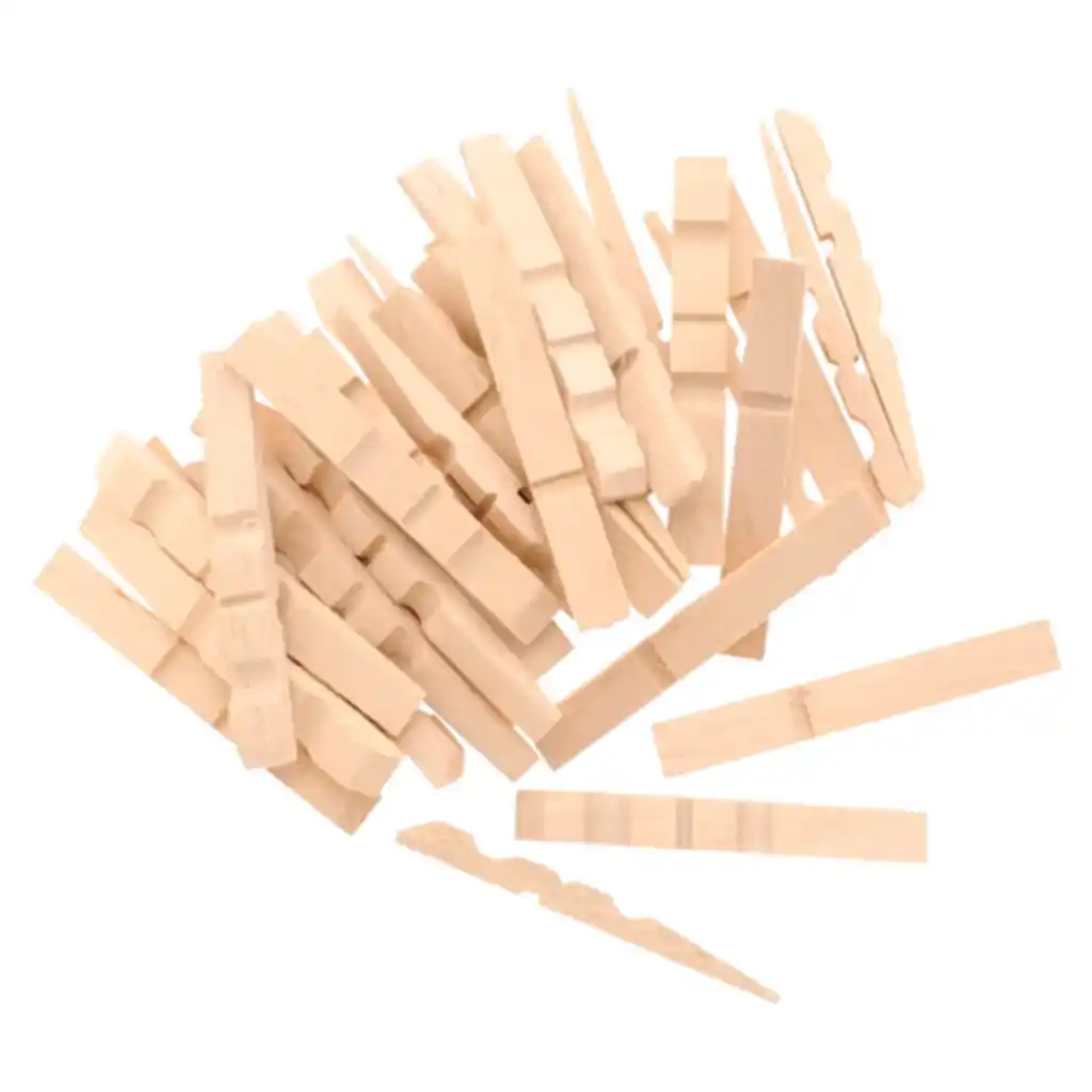Wooden Half Clothes Peg 72mm 100pcs