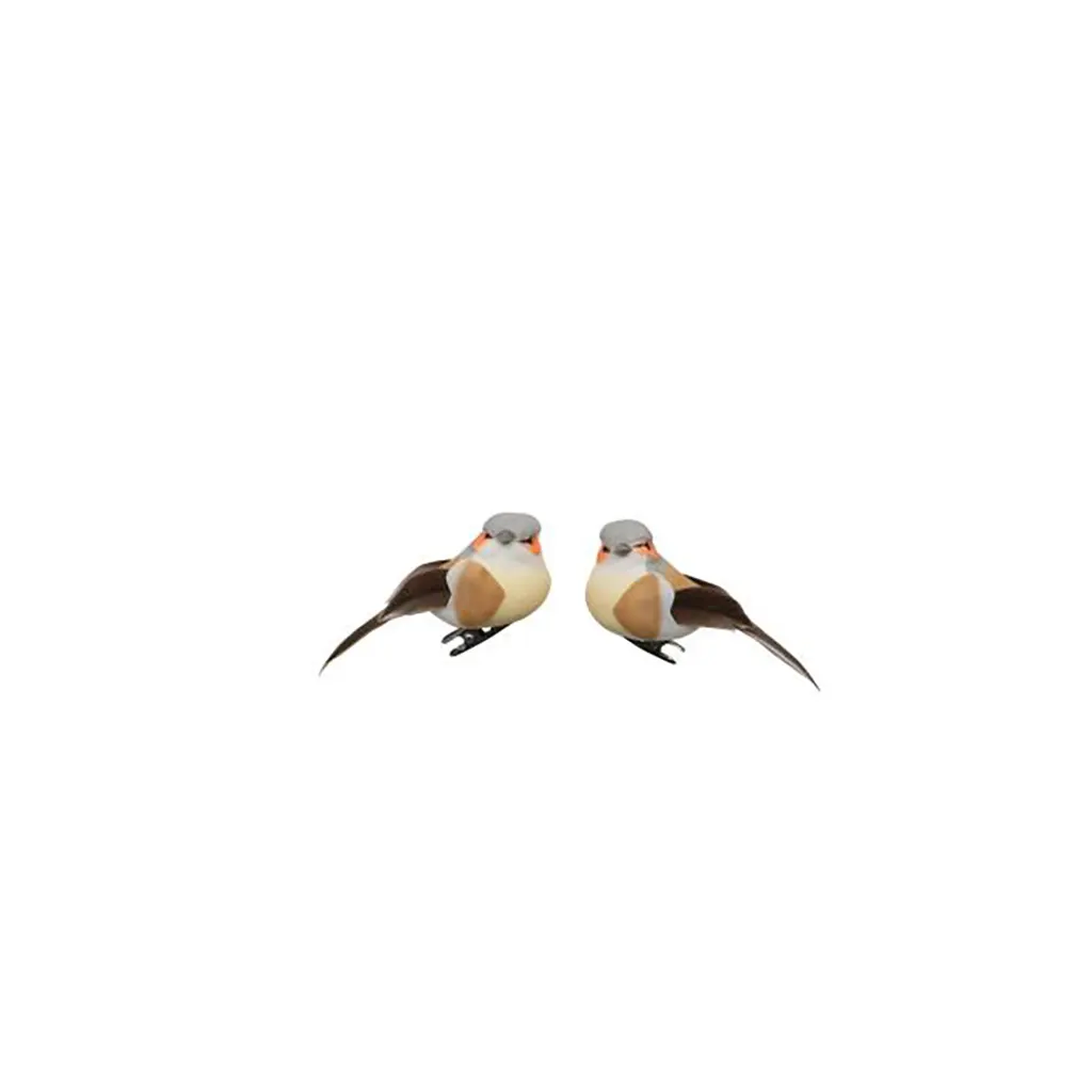 Bird Grey 2pcs 7cm