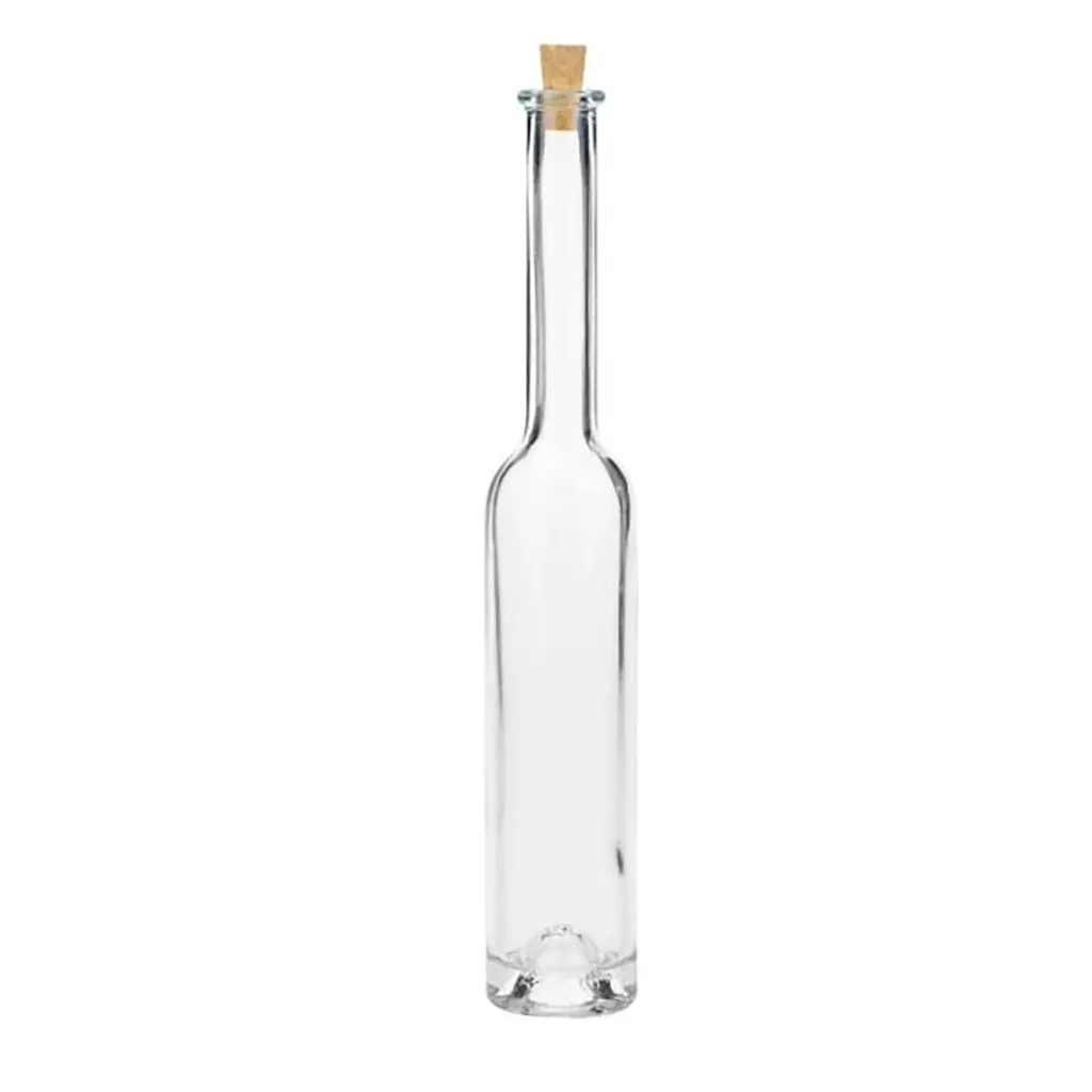 Glass Bottle Thin 100ml 23.5x4cm, with Cork