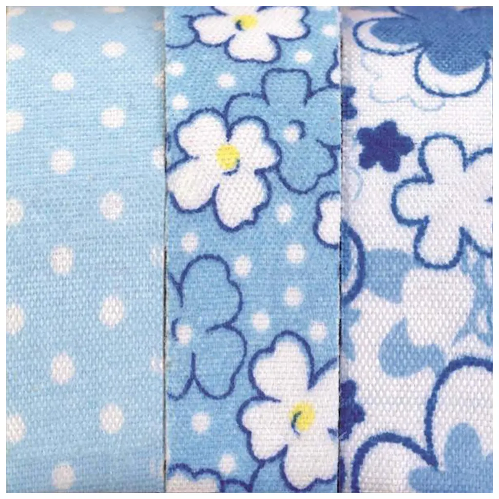 Textile Ribbons Self Adhesive 3x3m Blue 1
