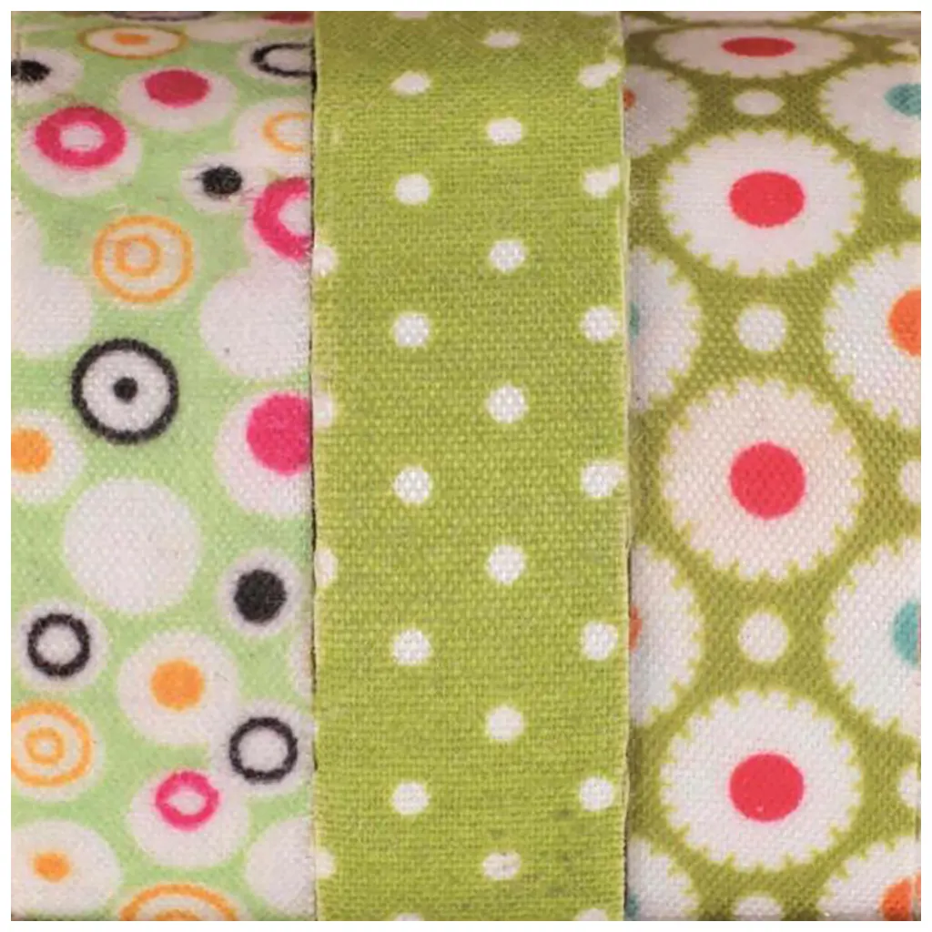 Textile Ribbons Self Adhesive 3x3m Green 1