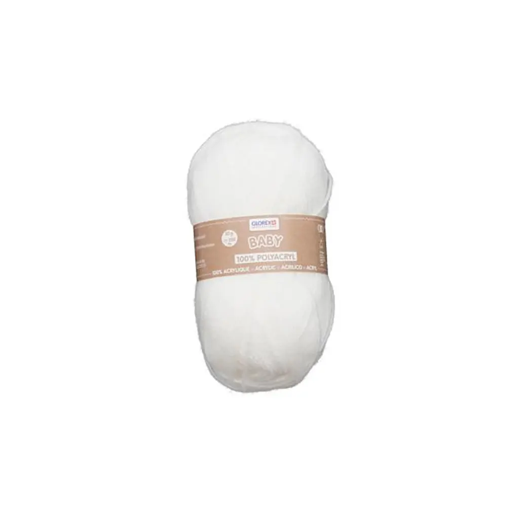 Baby 100% Acrylic 50g, White