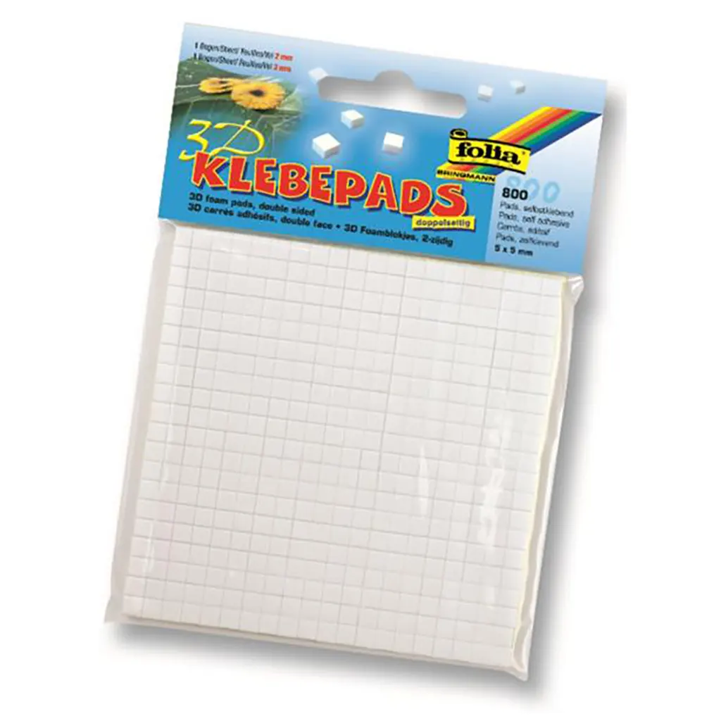 Self Adhesive Pads 3D Effect 5x5mm. 2.0+3.0