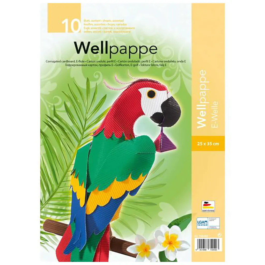 Corrugated Cardboard. 10pcs 25x35cm, Assorted
