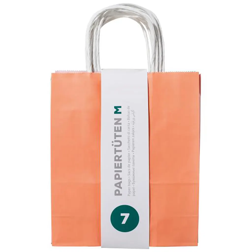 Kraft Paper Bags 18x8x21cm, 7pcs Assorted