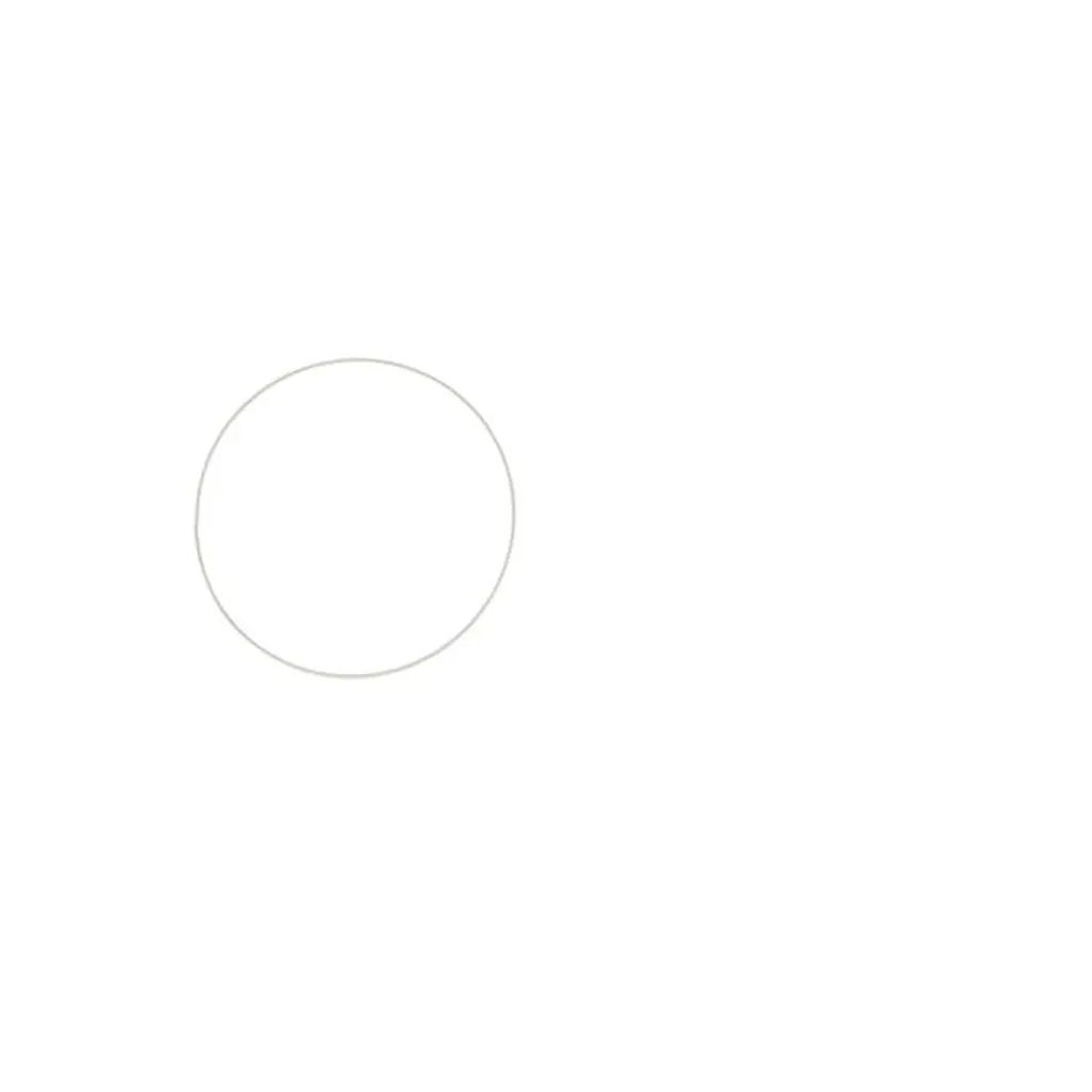 Metal Ring White, 20cm