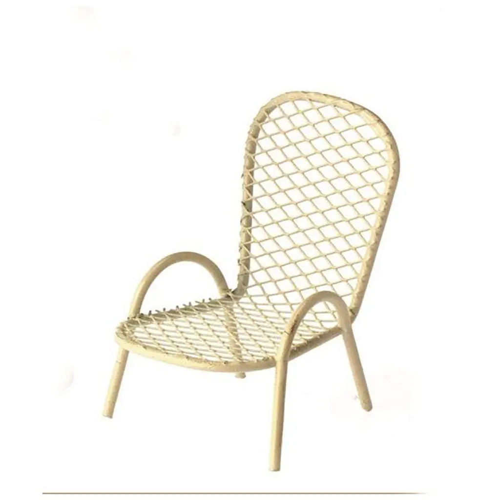 Mini-Gardening Chair Cream 6x5x3.5cm