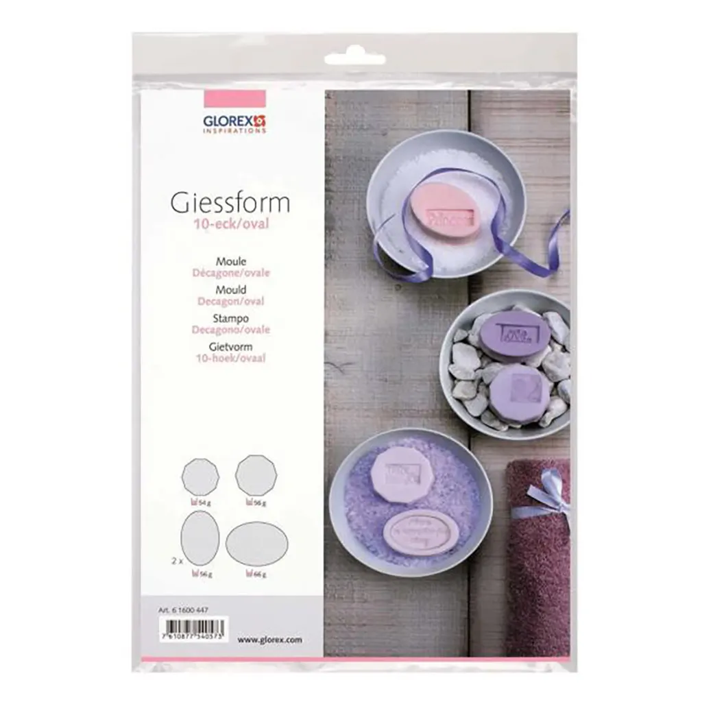Mould Decagon/Oval 4pcs Decag. 50/55 Oval 62/70mm