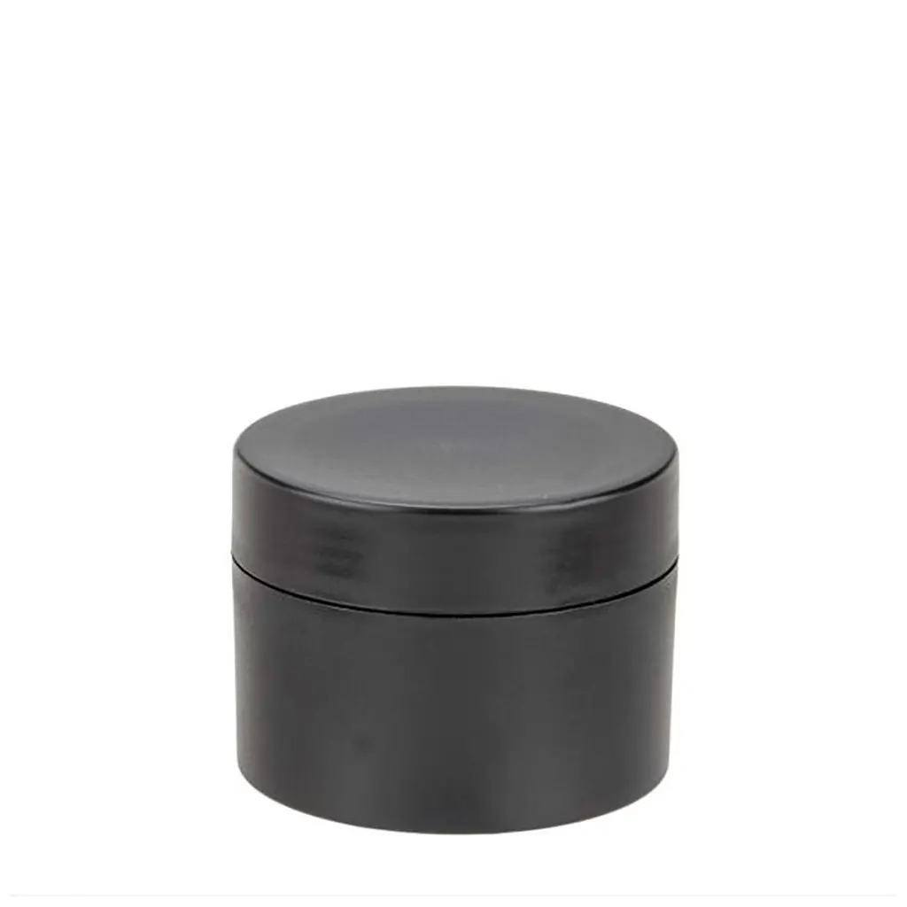 Cream Jar 50ml Black Double-Walled