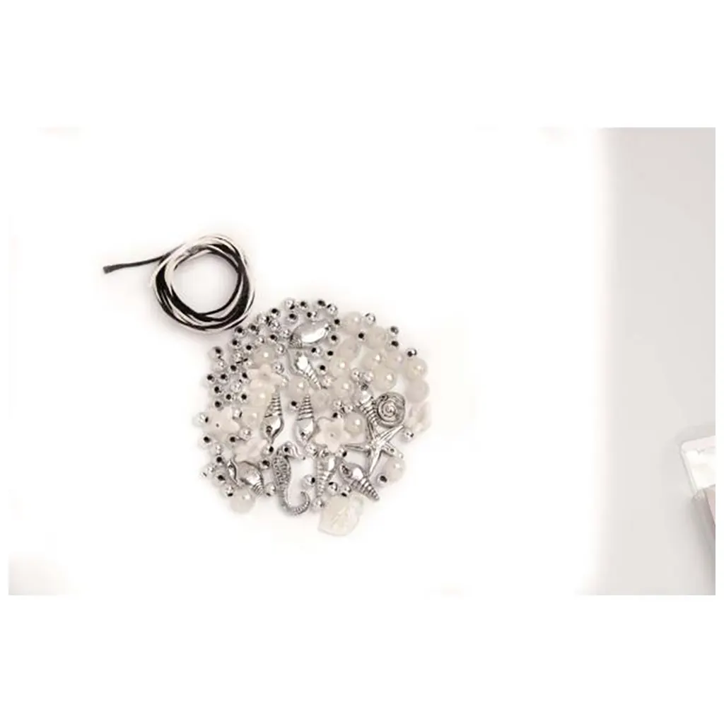 Beads kit white-silve rcolor