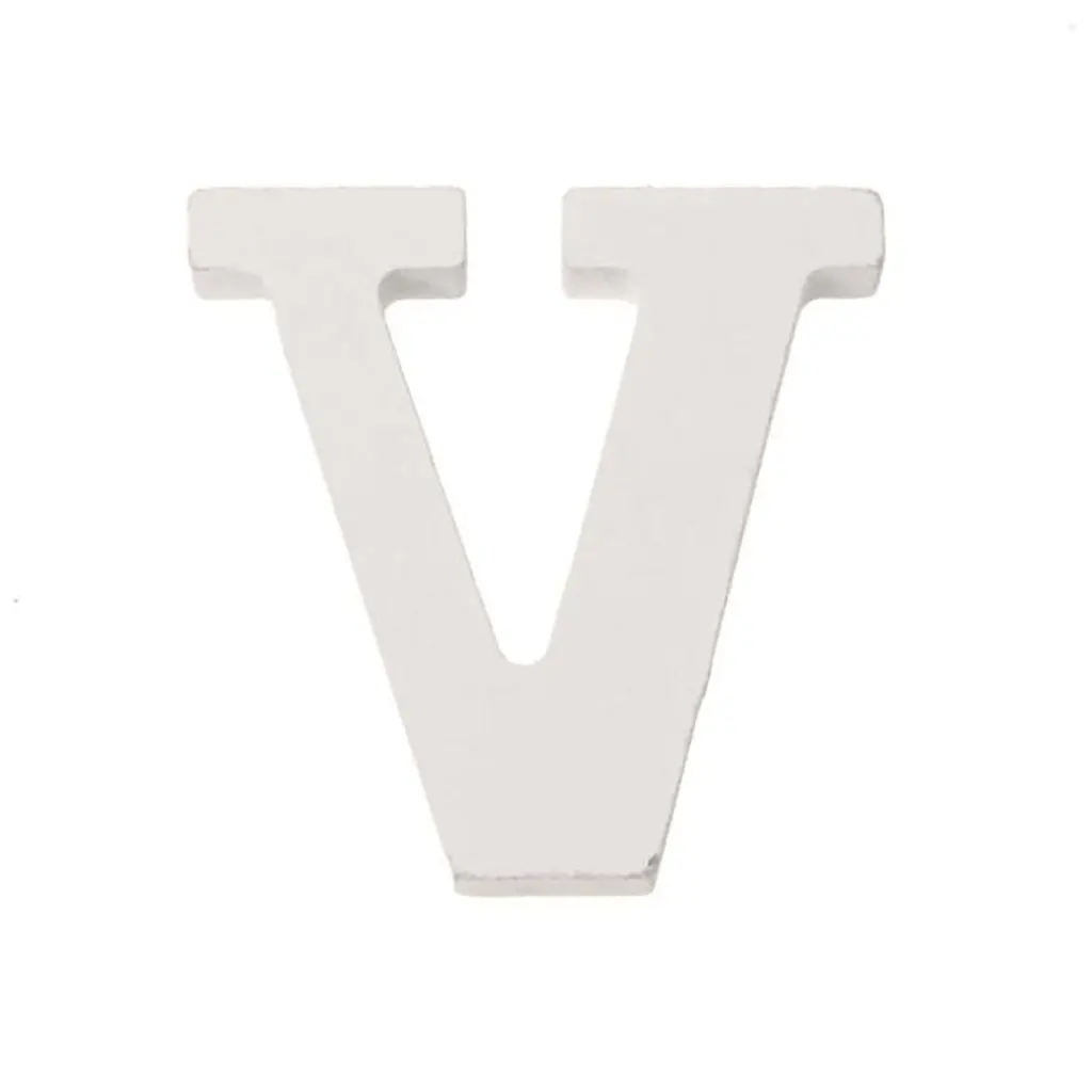 Letter V MDF 5.5x0.9cm, 1pc