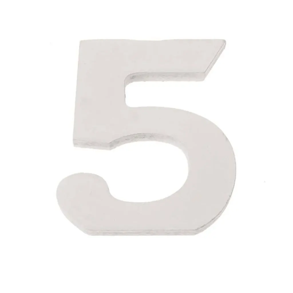 Number 5 MDF 5.5x0.9cm, 1pc