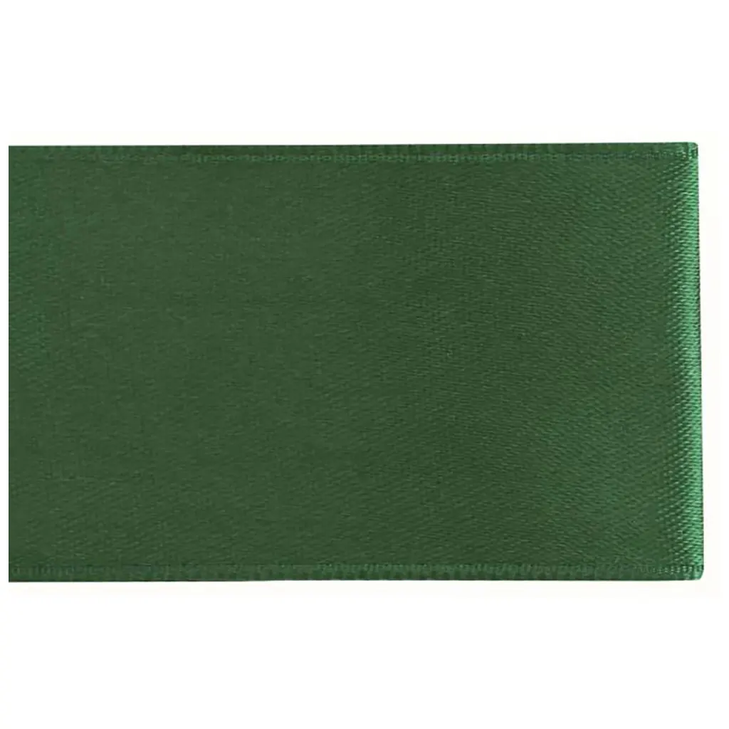 Satin Ribbon 10mm 10m Drak Green