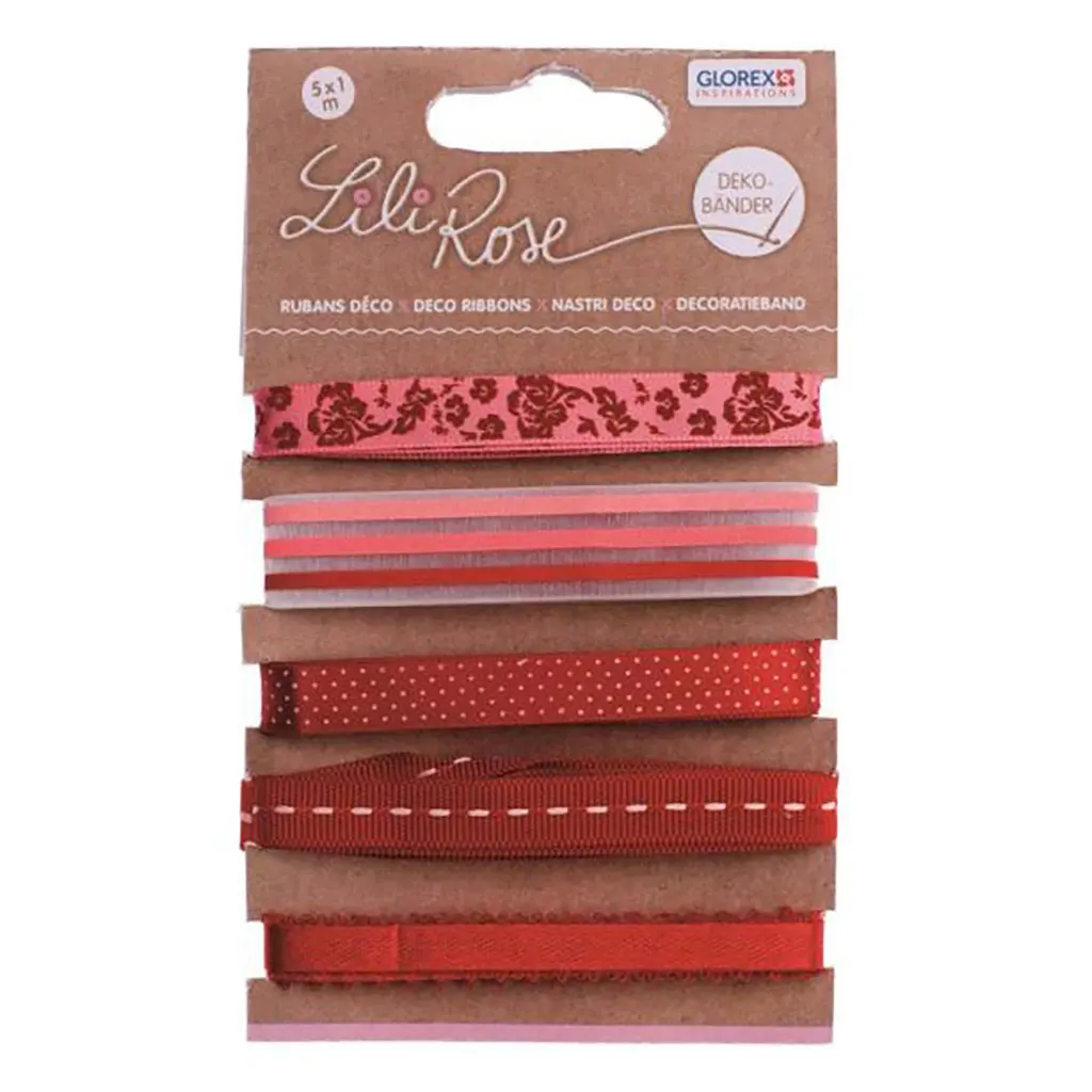 Deco Ribbon 5x100cm Red