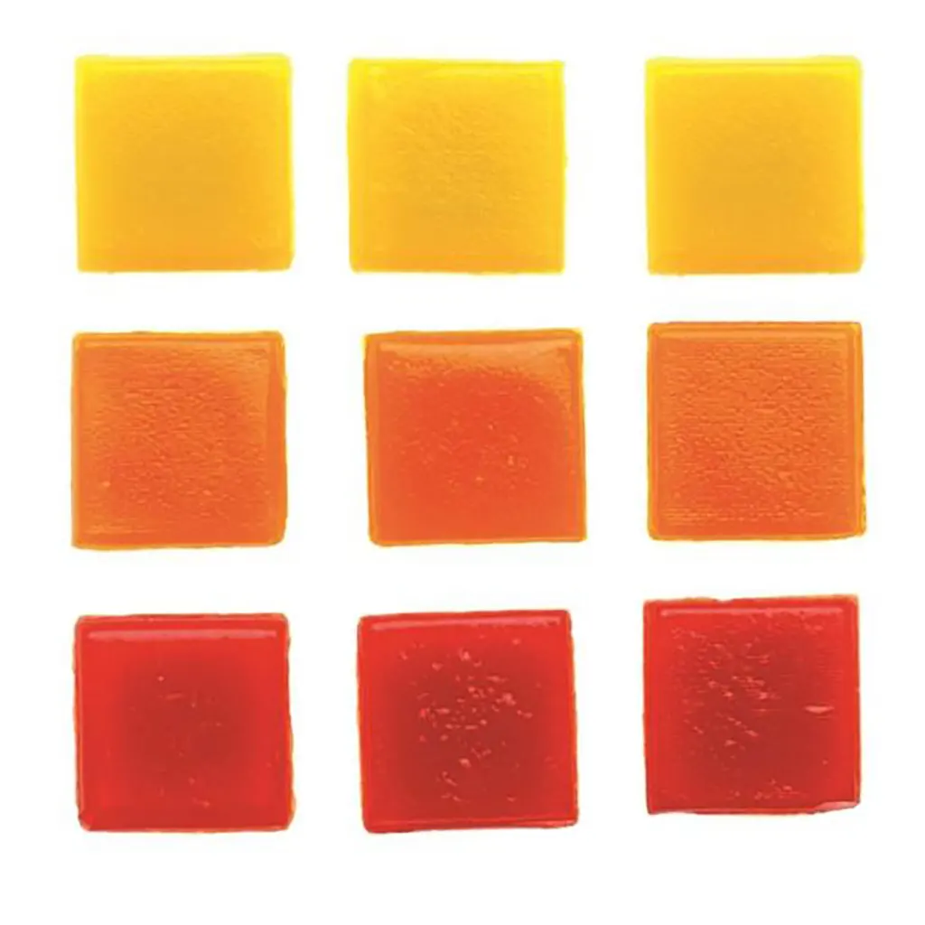 Glass-Mosaic Bulk Pack 600G Red/Yellow Orange Assorted