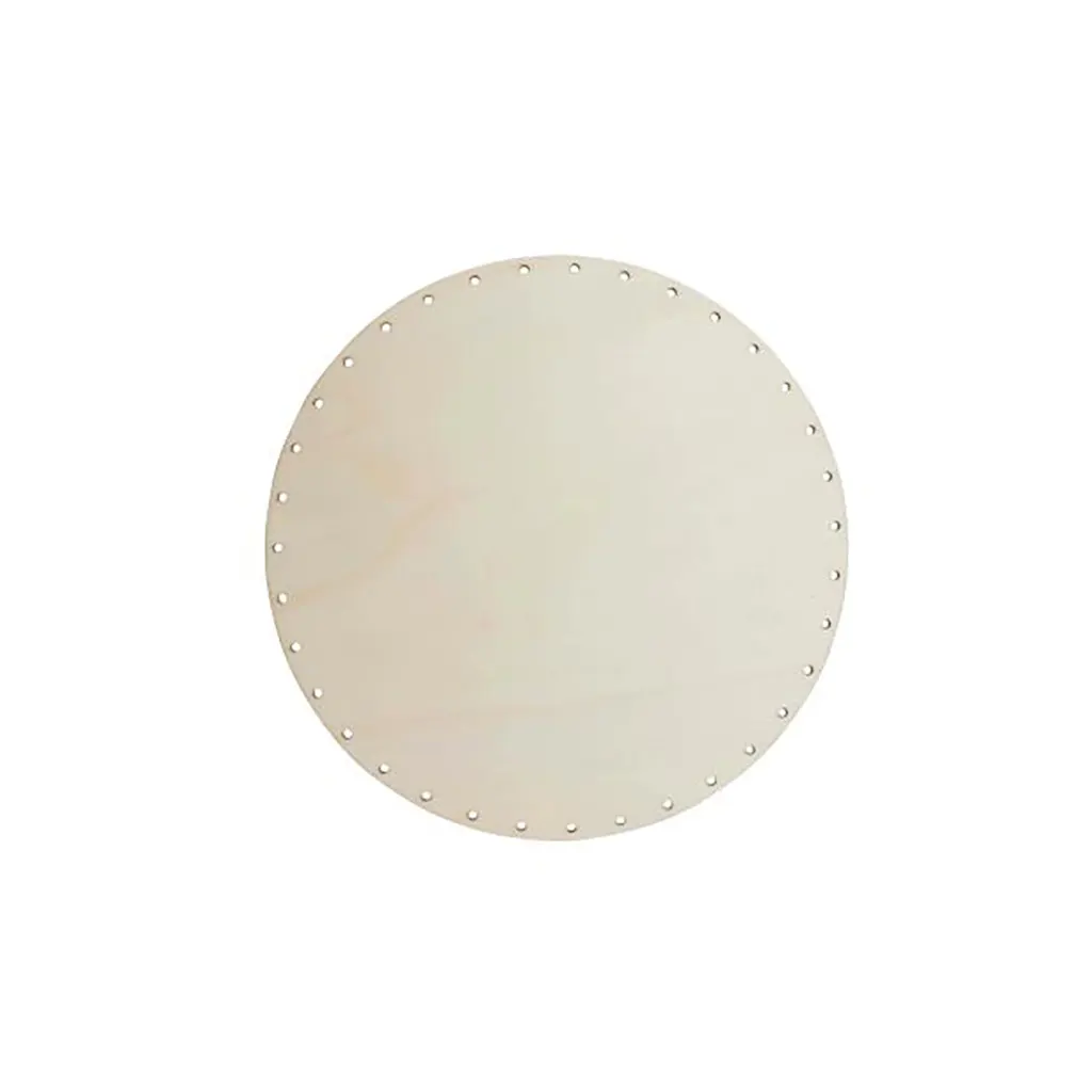 Wickerwork Bottom Round 15cm Poplar Wood