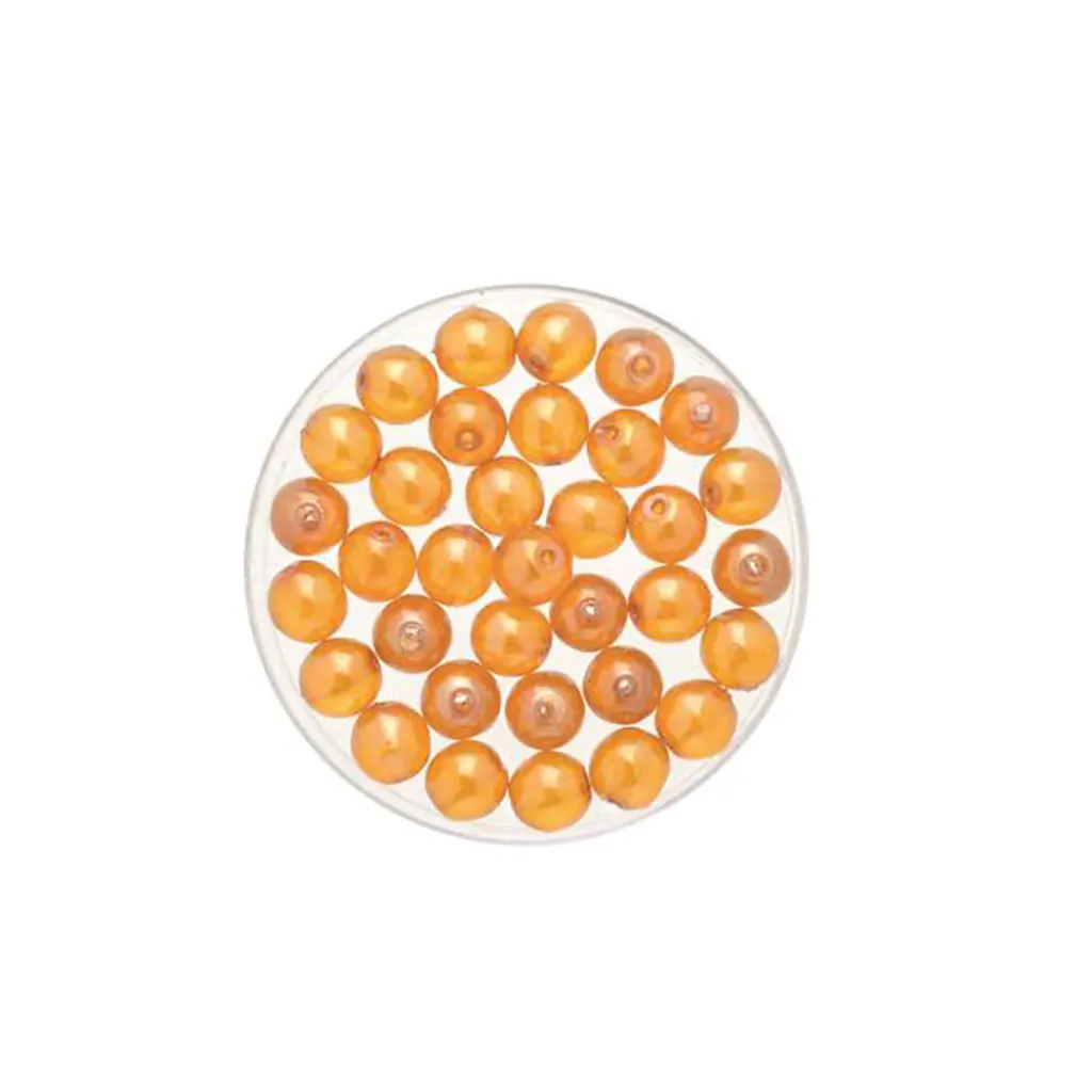 Bohemia Glass Bead 4mm Wax 75pcs, Topaz