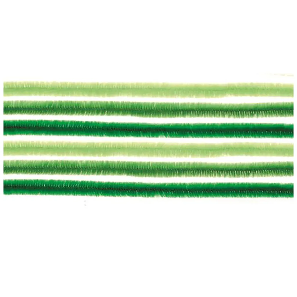 Pipe Cleaner Green Mix 50cm 10pcs