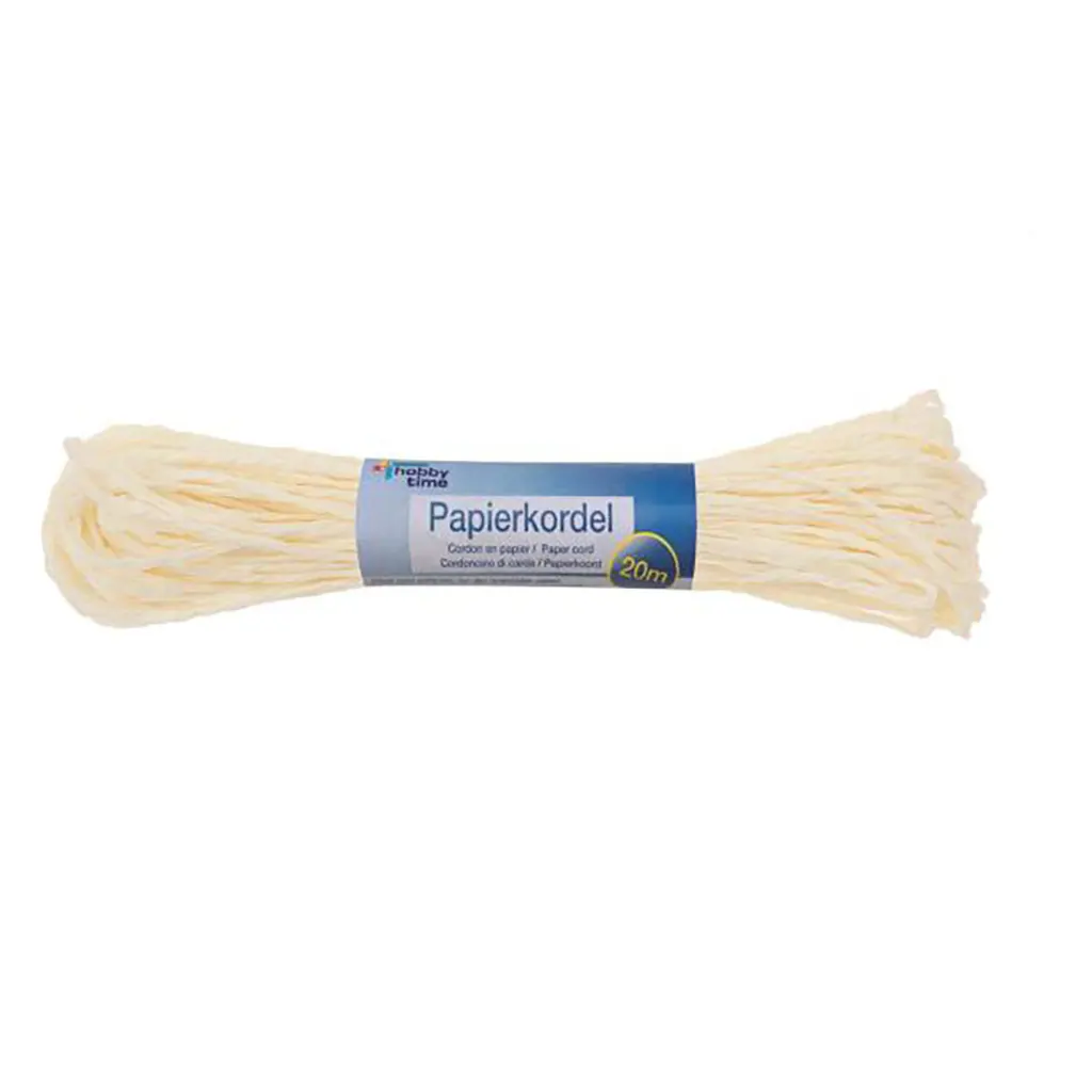 Paper Cord 20Mx1mm, White