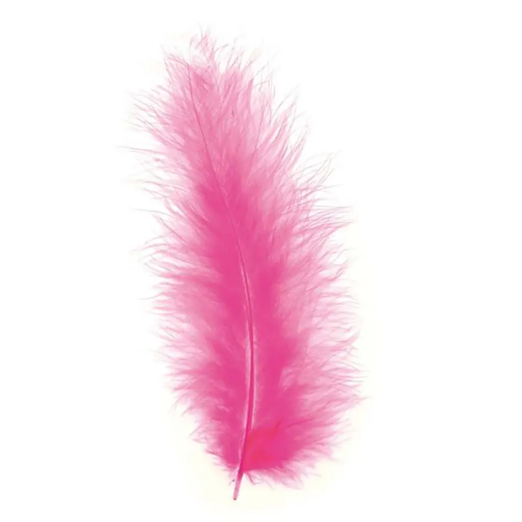 Marabou Feathers 15pcs, Pink