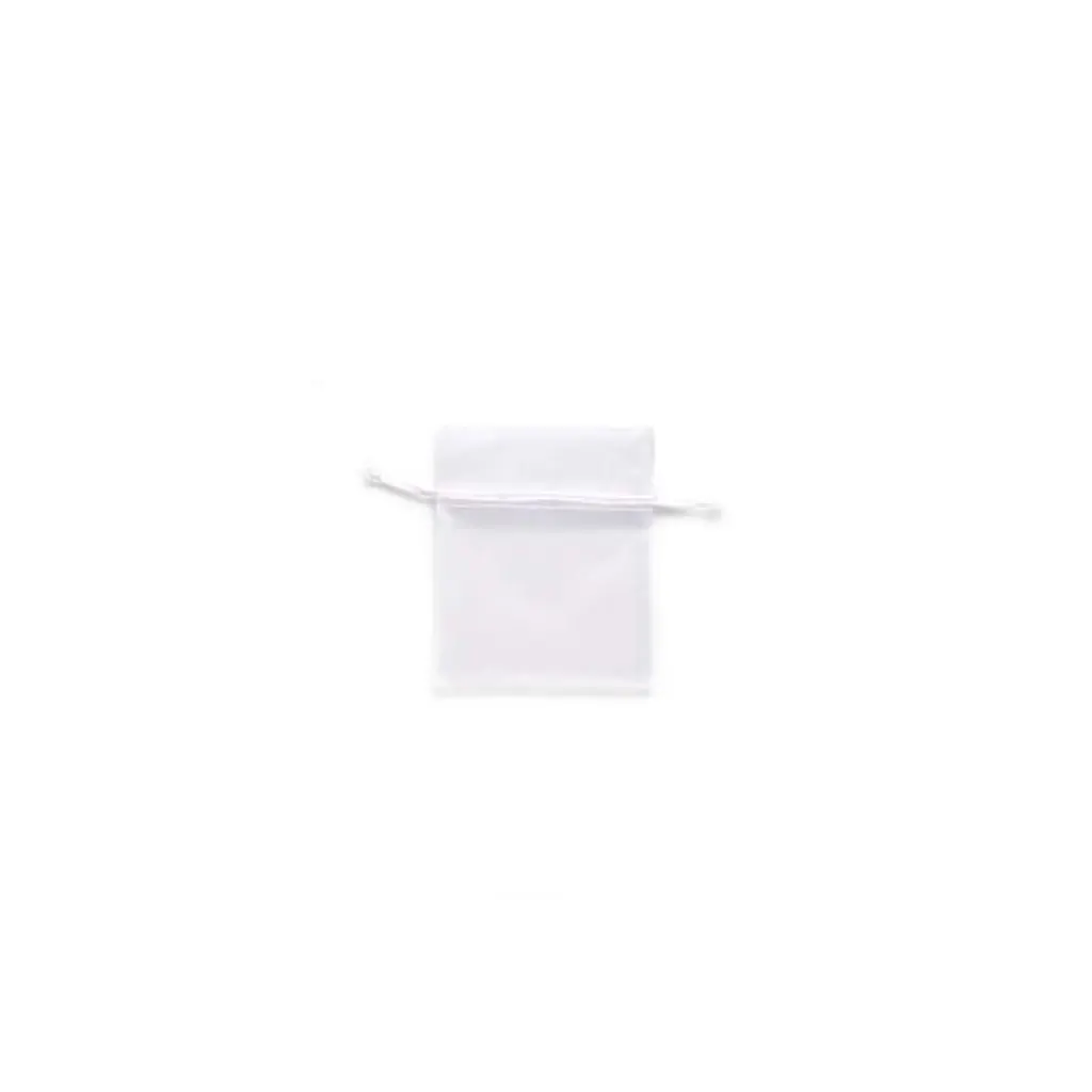 Organza Bag 10x12.5cm 5pcs, White