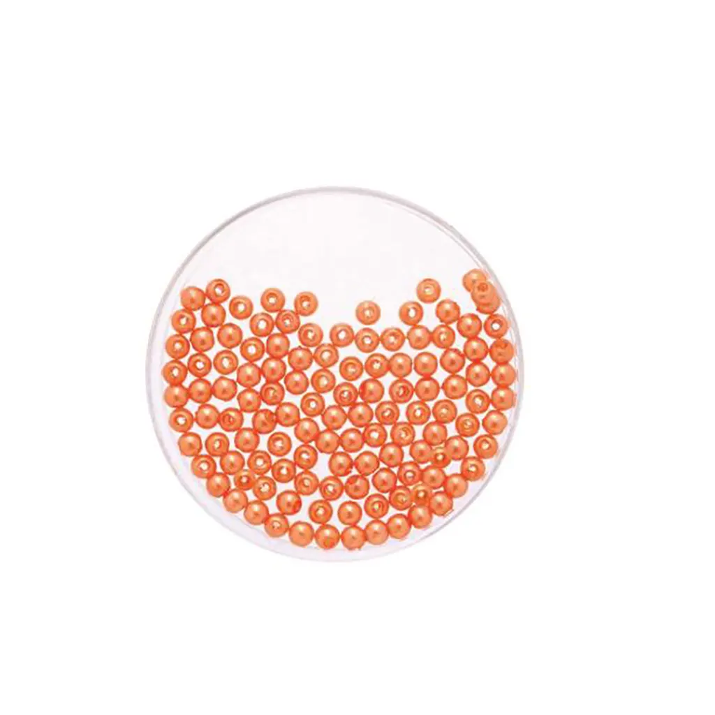 Wax Beads 4mm 100pcs, Orange