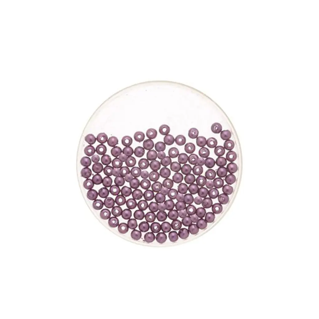 Wax Beads 6mm 60pcs, Lilac