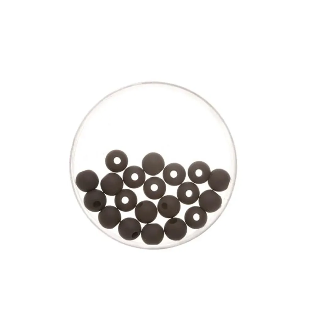 Bead 6mm Polaris Mat 20pcs, Black