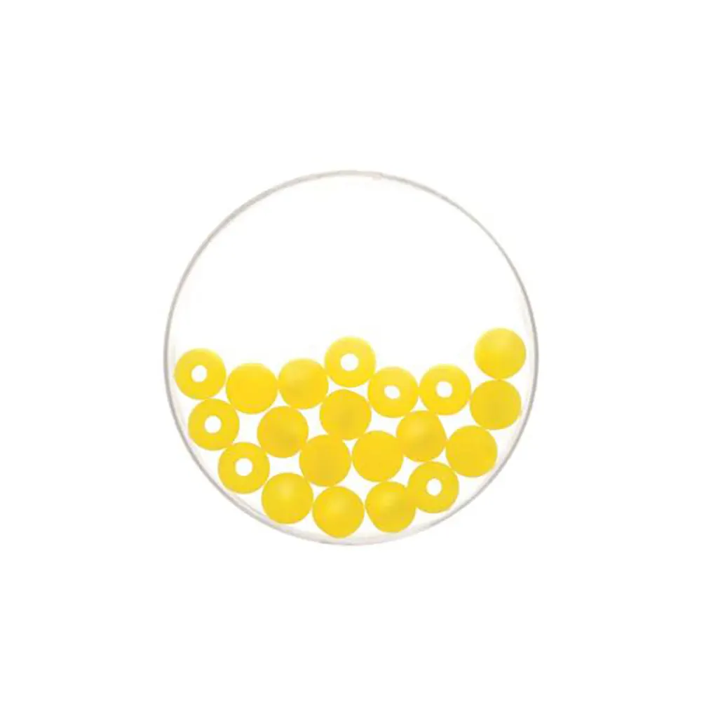Bead 8mm Polaris Mat 15pcs, Yellow