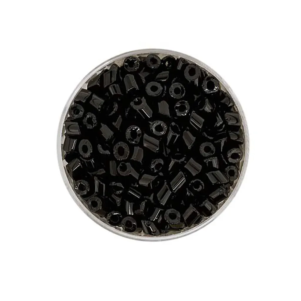Rocaille Farfalle 2/4mm 17g, Black Opaque