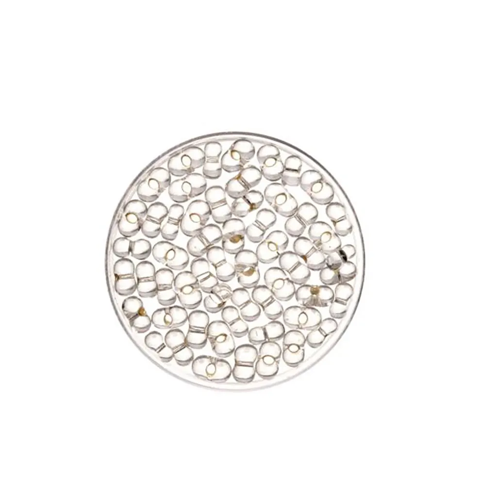 Rocaille Farfalle 6.5mm 17g, Crystal Silver