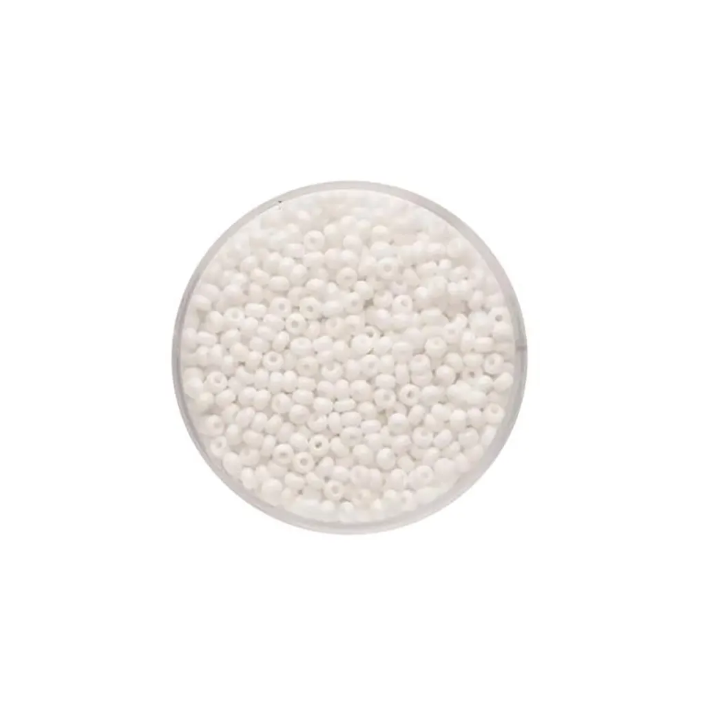 Rocaille Beads 2.6mm 17g, Luscious White