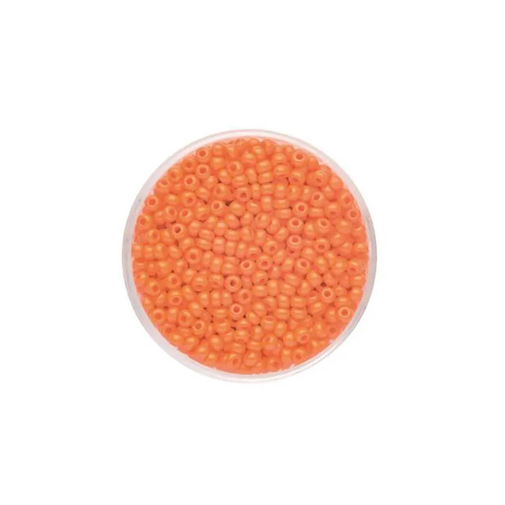 Rocaille Beads 2.6mm 17g, Luscious Orange