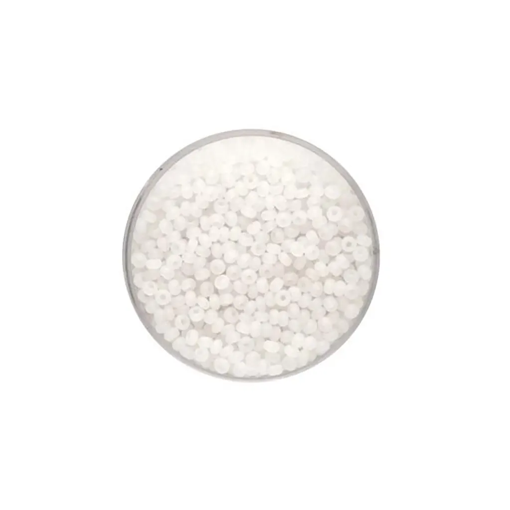 Rocaille Beads 2.6mm 17g, Transparent Matt