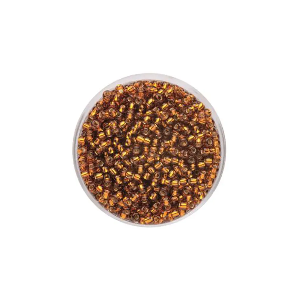 Rocaille Beads 2.6mm 17g, Silver Lustre