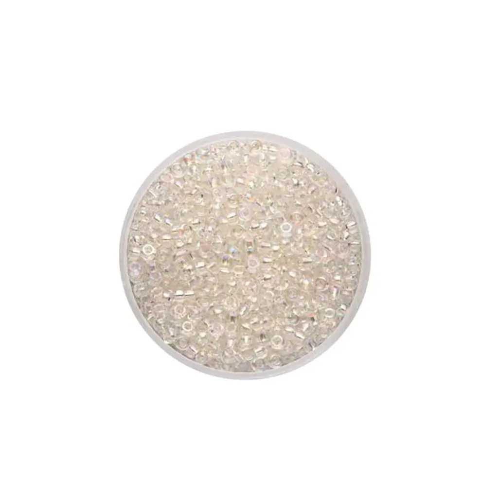 Rocaille Beads 2.6mm 17g, Rainbow Crystal