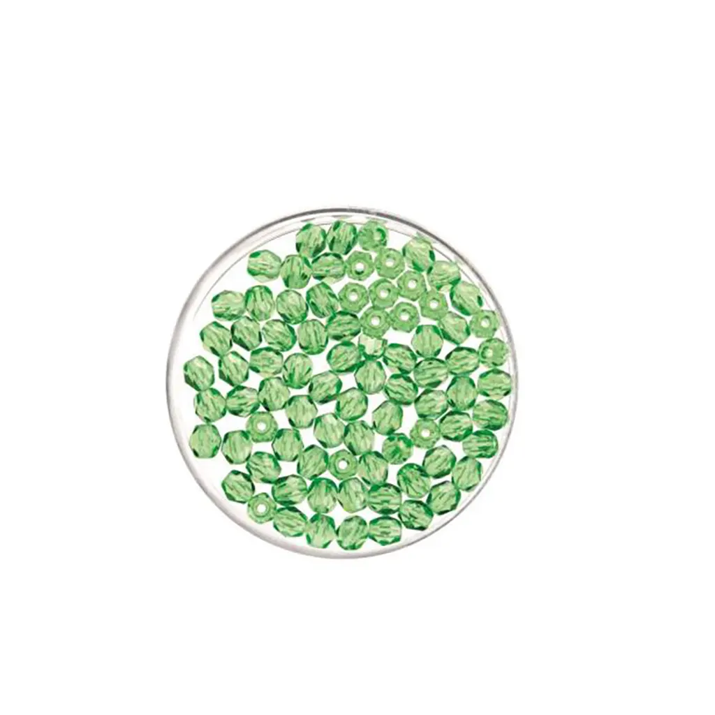 Glass Beads 6mm 50pcs, Green