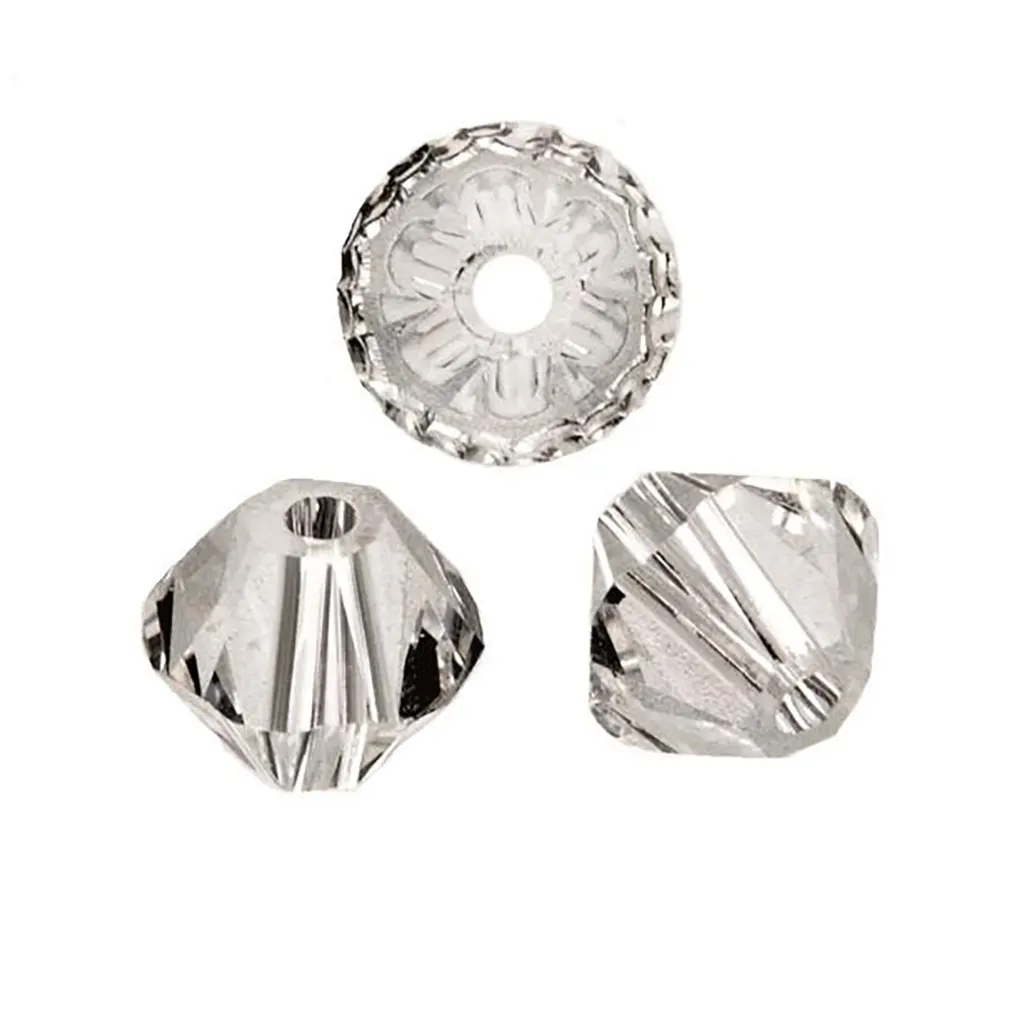 Swarovski Beads Bicone 6mm 12pcs, Crystal