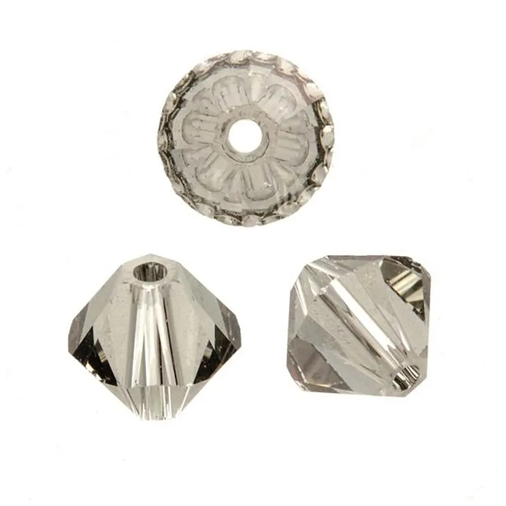 Swarovski Beads Bicone 6mm 12pcs, Black